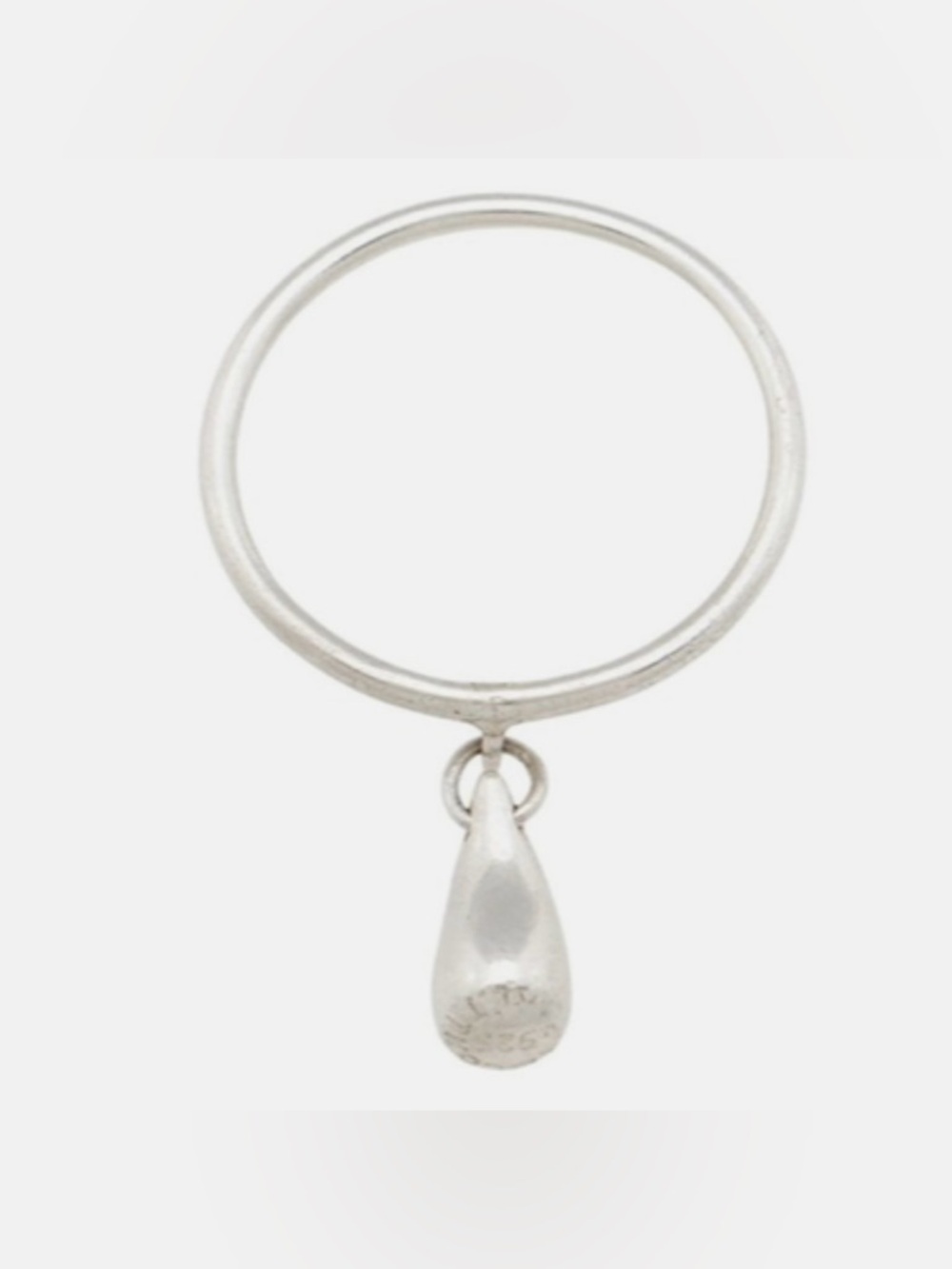 Tiffany & Co. Elsa Peretti Vintage *Rare* 925 Silver Teardrop Dangle Ring US 5